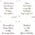 Talking Quilts Mini Sister 3 1/2 " Quotes
