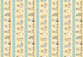 Teddy Bear  All Seasons Border Stripe Flannel Blue  F2414  30