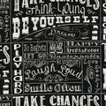 The Chalk Line Sayings 2129 Black