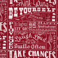 The Chalk Line Sayings 2129 Red<