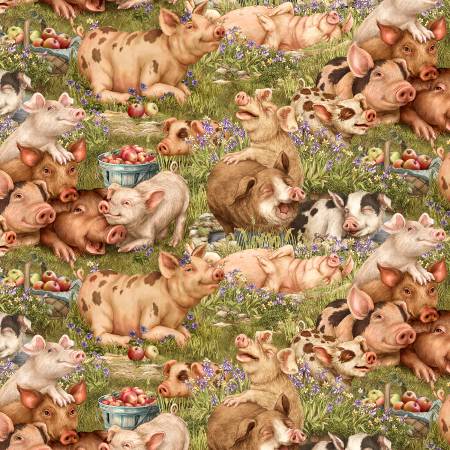 Think Happy Scenic Pigs 36001E-GREEN