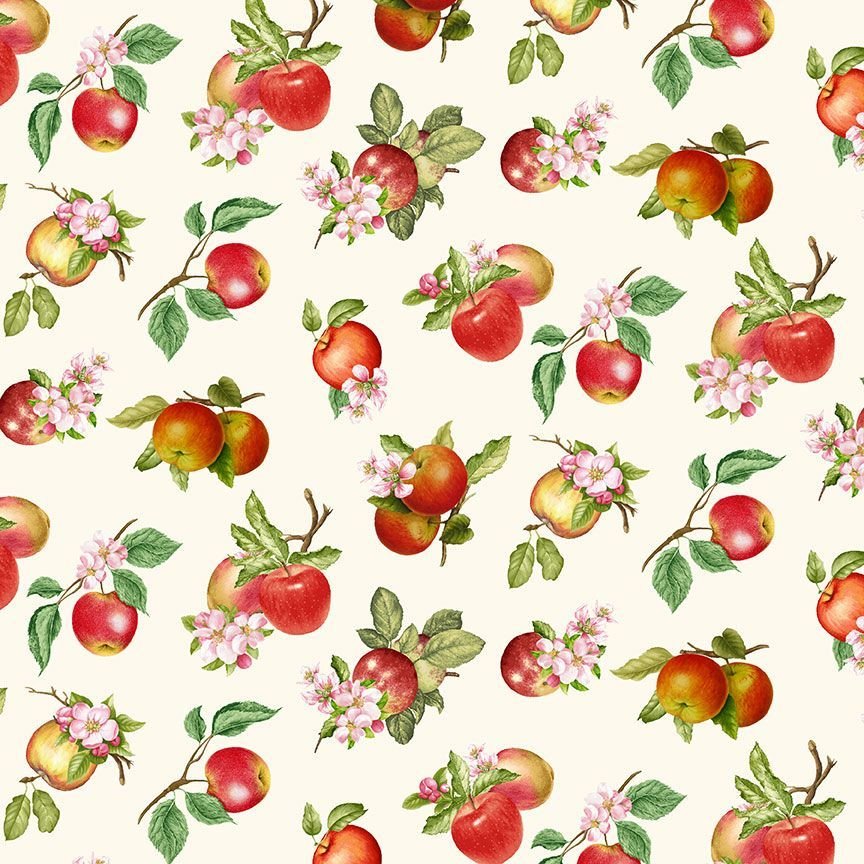 Tossed Apples with Leaves Cream FRUIT-CD2863