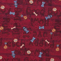 Tossed Dog Bones Maroon 67320