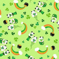 Tossed Leprechauns and Rainbows FUN C1054 GREEN
