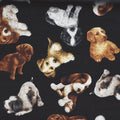 Tossed Puppies dog on Black C9932