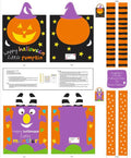 Trick or Treat Bag Panel Pumpkin/Monster