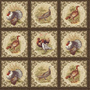 Turkey Run Panel 02390 70 28 Blocks ~6"x6