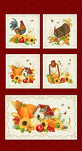 Turkey Talk Thanksgiving Turkey Block Panel 744P-83 Cream