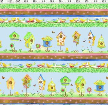 Tweet Street Border Stripe Y0449 32 Blue