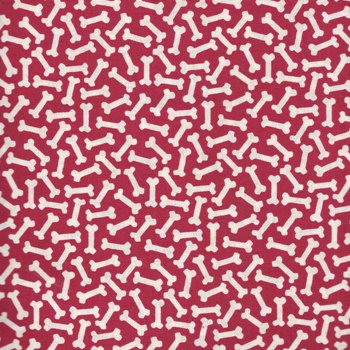 Unleashed Dog Bones on Red 35559-6