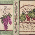Vintage Grapes Panel 84321 Olive