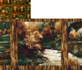 Walk in the Fall Panel 18 app. 6" motifs Dk brown