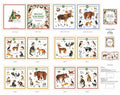 Who Lives In The Woods Fabric Story Book Panel 722E-BEIGE about 36In