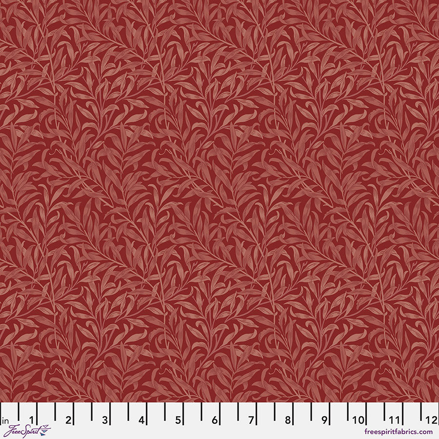 William Morris The Cotswold Holiday Collection Willow Boughs - Red PWWM030.RED