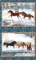Winter Enchantment Horse Panel 30052 41