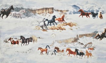 Winter Enchantment Horses Scenic 30054 142