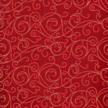 Winter Solstice Red Gold Swirls 8JYA 1M