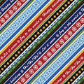 Winter Wishes Diagonal Stripes 03488 55 Multi
