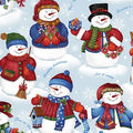 Winter Wishes Snowmen 03487 55 Blue
