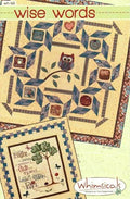 Wise Words  31" x 36" panel quilt and 60" x 60" quilt wh-165
