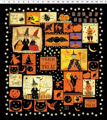 Witchful Thinking Panel Y1453-3 Black