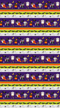 Woodland Haunt Border Stripe 21718 84 purple