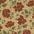 Wrapped in Paisley Floral Tan 9294 11