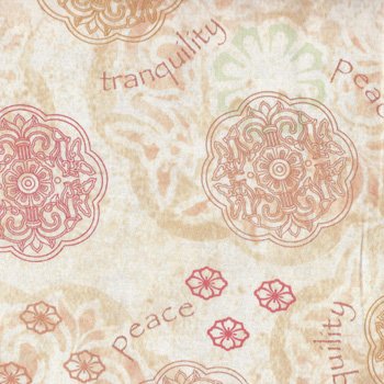 Yoga Namaste Peace & Tranquility  23182e Cream