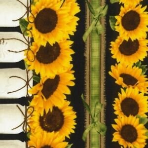You are my Sunshine border stripe C5254 Blk