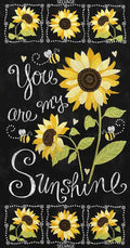 You are my Sunshine C5344 Black Panel 24 x 44