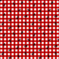My Happy Place Picnic Ants On Gingham  6041 81 Red
