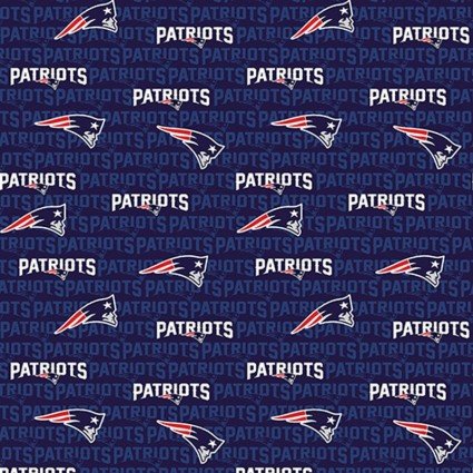 NFL Football New England Patriots Cotton Prints FAT14500-D 58" Wide