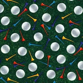 Par for the Course Green Golf Balls and Tees C8030 Green