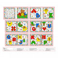 Alpha-Bears Story Book Fabric Panel  24" x 36