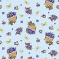 Berrylicious Blue Tossed Baskets and Berries 1577-17