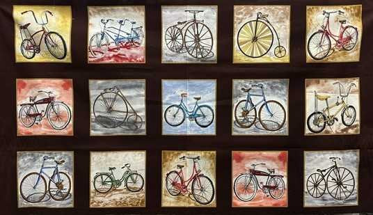 Vintage Bicycles Panel 24" x 434" 4013 60099 (rare)