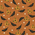 Birds Leaves And Blooms Crows 1305839B Orange