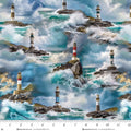 Coastal Guardians Tossed Lighthouses 2190-71 Blue/Multi
