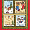 Frosty Friends Panel 3590 10 Red