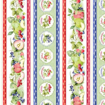 Farmer's Market Favorites Border Stripe 6278-MU Multi