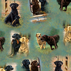 For The Love Of Labs 30308-H  Green