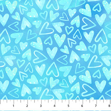 Sparkle Magic Hearts Blue 27642-43