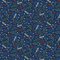 Tee Time Golf Words Y4783-53 Navy Blue