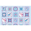 Unicorn Kisses Aqua 24" Panel 4055-11 Light Blue
