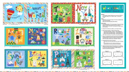 What A World Soft Book Craft Panel 24" x 44