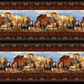 Wild Wild West Horse Border Stripe SEF5356-99